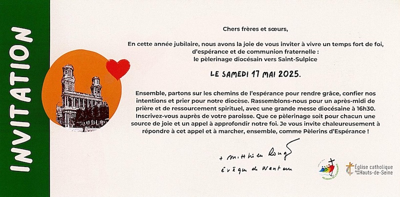 Invitation Pélerinage Diocésain Recto